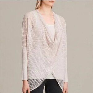 ALLSAINTS Itat Levita Shrug Blush Pink Sheer Women's Size XS/S